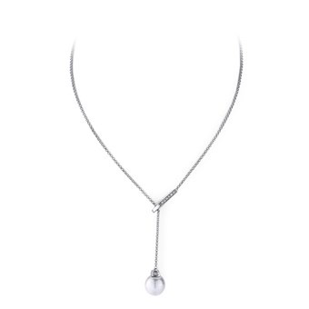 White Pearl Lariat Necklace | Joia De Majorca | Luby