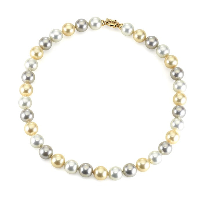 White & Yellow Pearl Necklace | Joia De Majorca | Luby