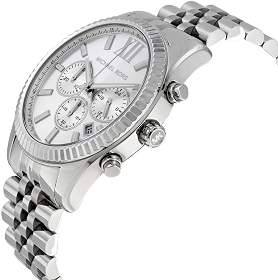 Lexington Silver Chrono (Silver) | Michael Kors | Luby