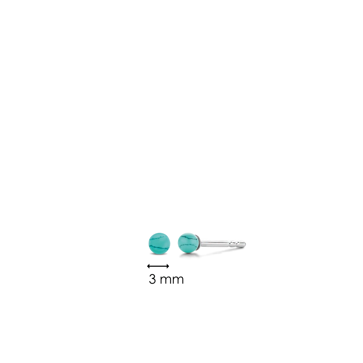 Two Tiny Turquoise Earring | Ti Sento Milano | Luby