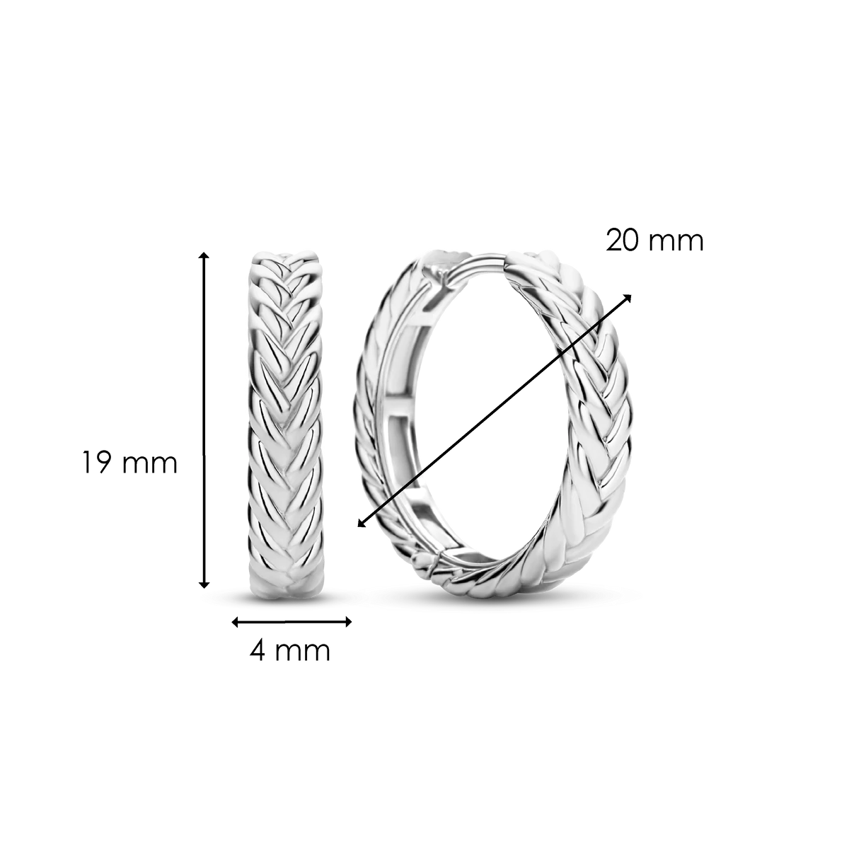 Braided Pattern Earrings | Ti Sento Milano | Luby