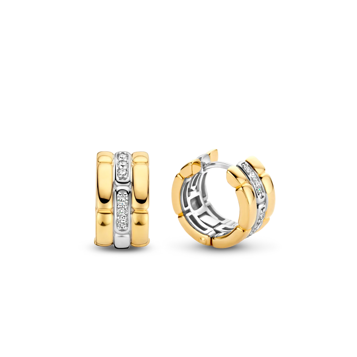 Ti Sento Earrings Gold Plated with CZ | Ti Sento Milano | Luby