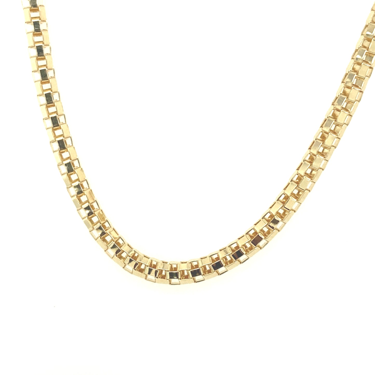 14K Gold Round Box Chain | Luby Gold Collection | Luby
