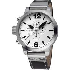 Haemmer Delta Quartz Chronograph Watch (White/Silver) | Haemmer | Luby