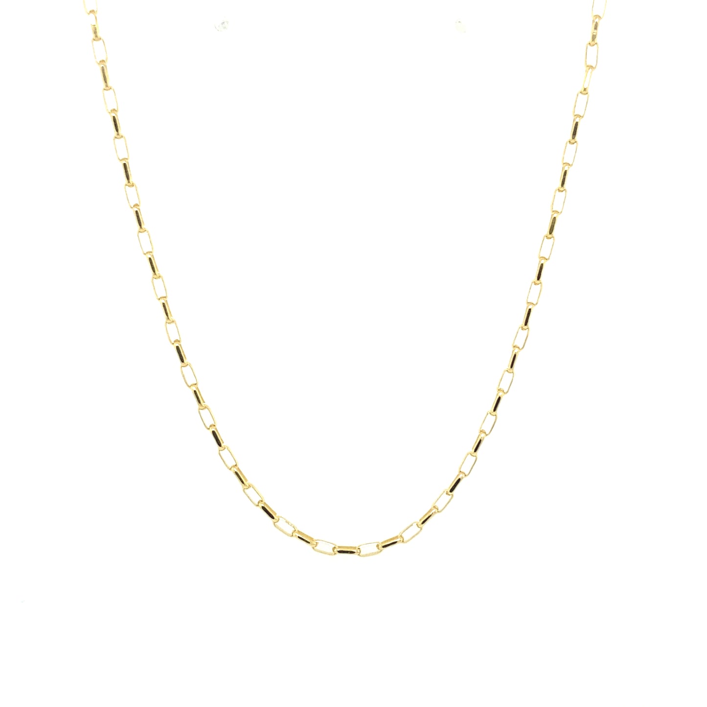 14K Gold Small Paper Clip Chain | Luby Gold Collection | Luby