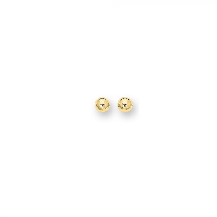 14K Gold 8mm Post Earring | Luby Gold Collection | Luby