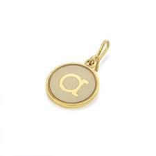Letter A Etching Charm (14kt Gold) | Alex and Ani | Luby 
