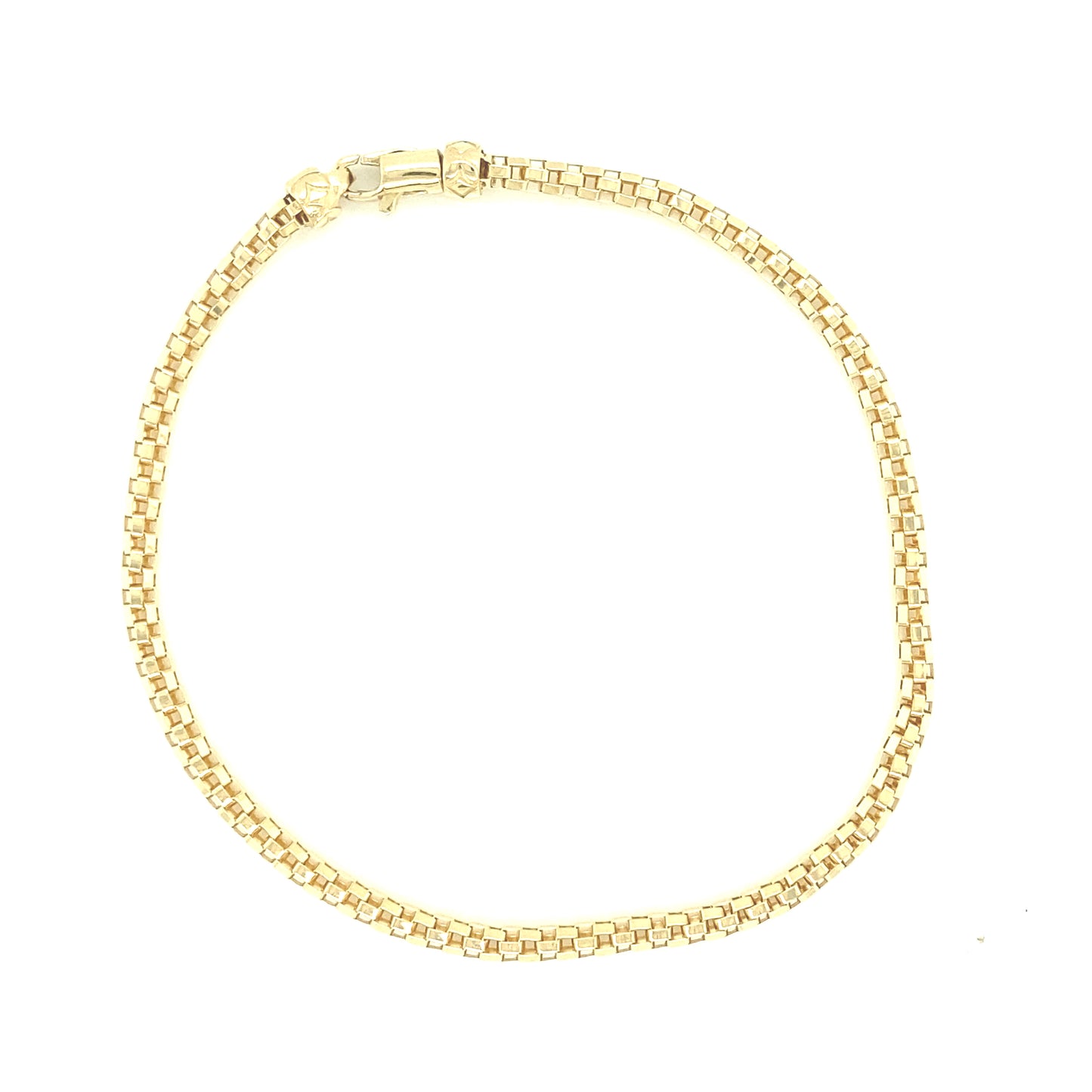 14k Gold Box Bracelet | Luby Gold Collection | Luby