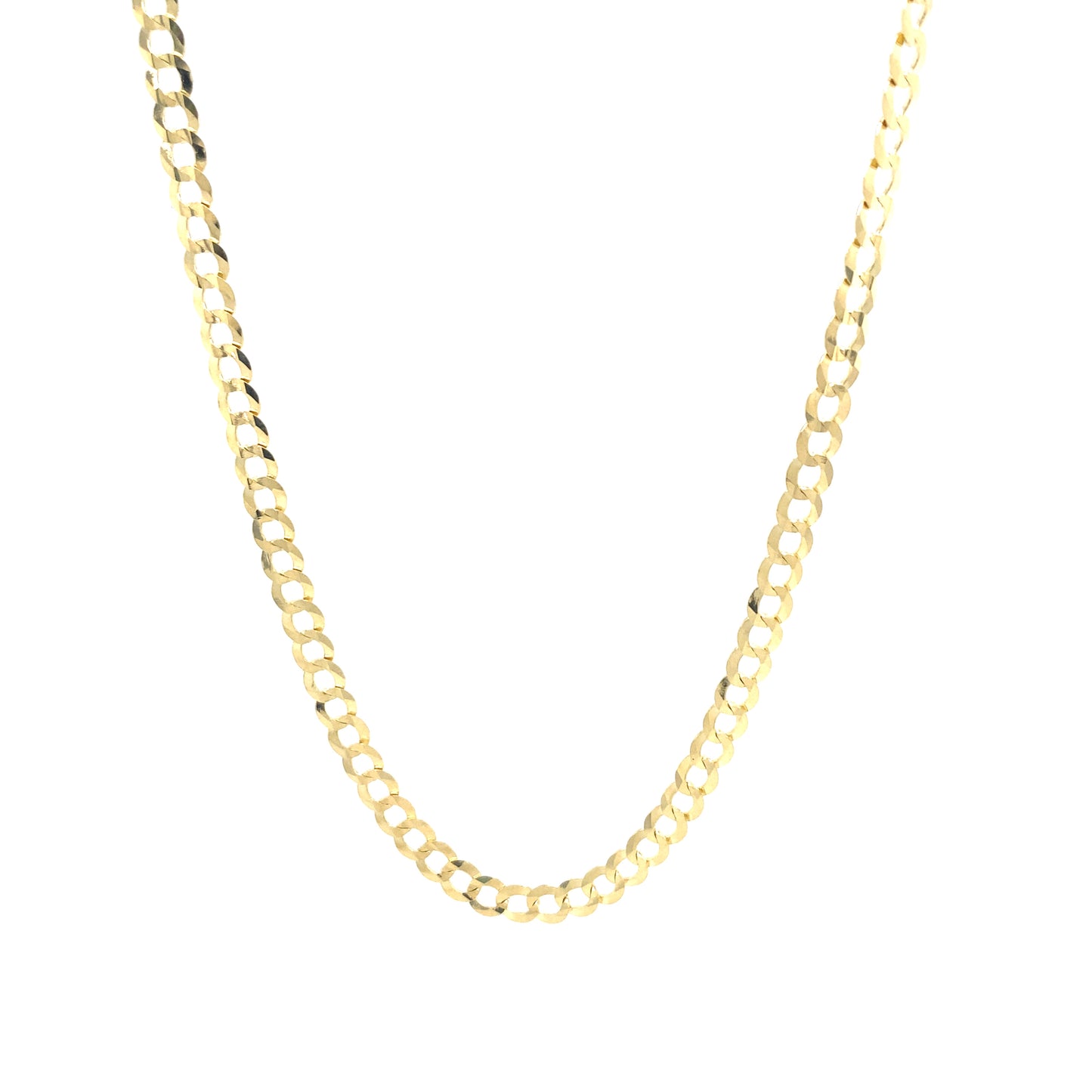 14K FLAT CUBAN CHAIN | Luby Gold Collection | Luby