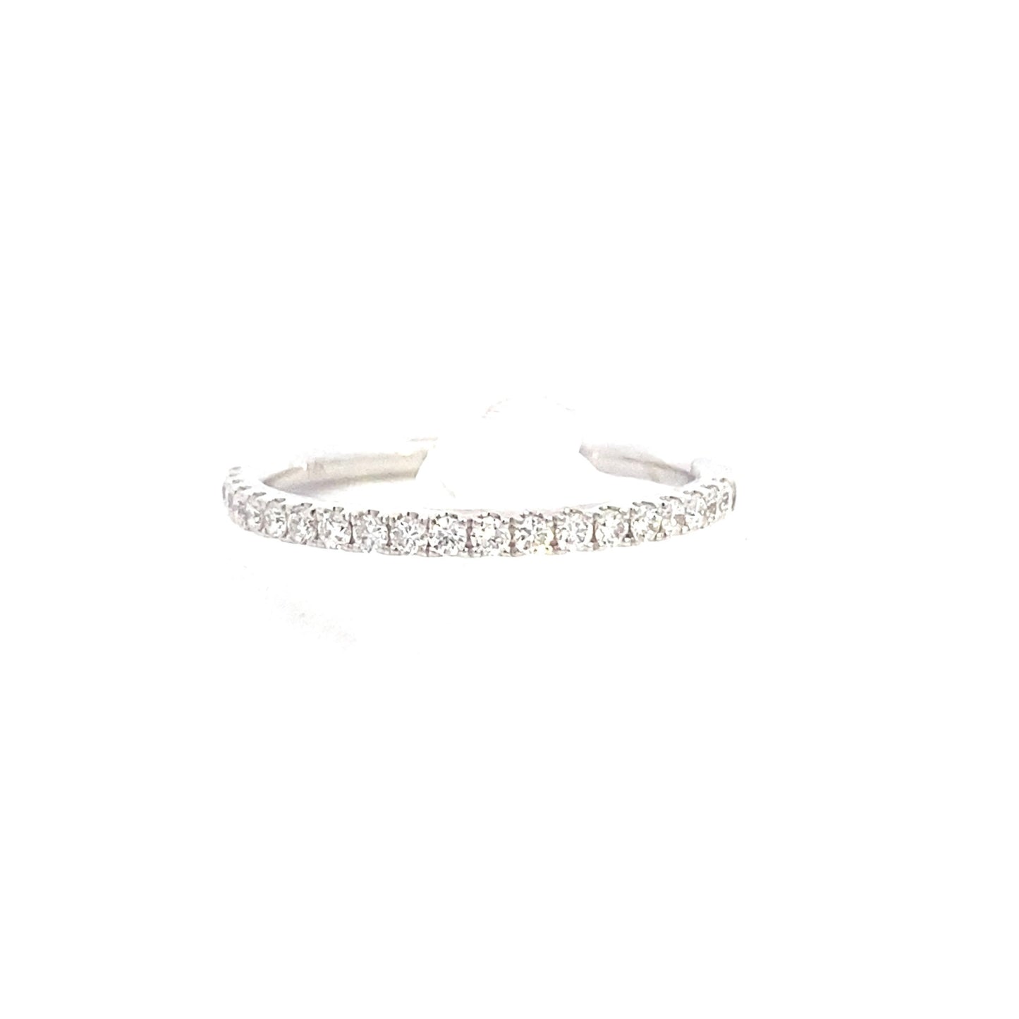 14K Lab Grown Diamond Half Eternity Band | Smiling Rocks | Luby