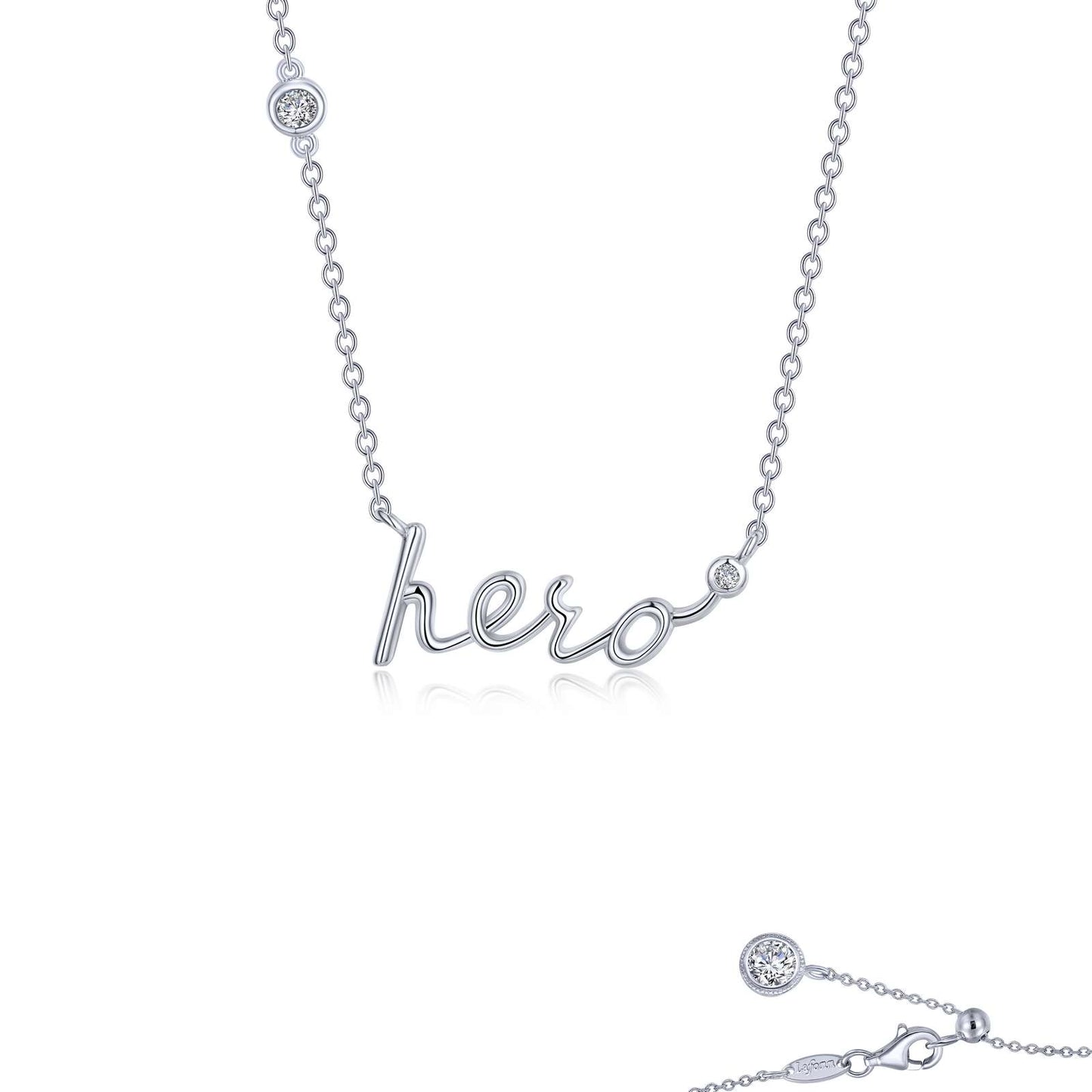 Hero Word Necklace | Lafonn | Luby