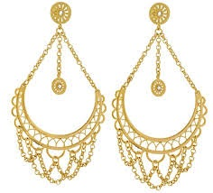 Frida Long Golden Earrings | Stroili Oro | Luby