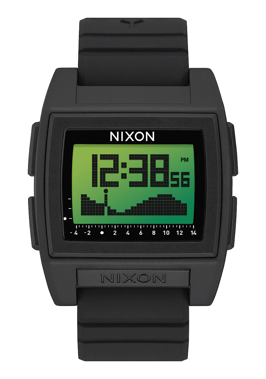 Base Tide Pro Watch | Black/Green Positive | Nixon | Luby