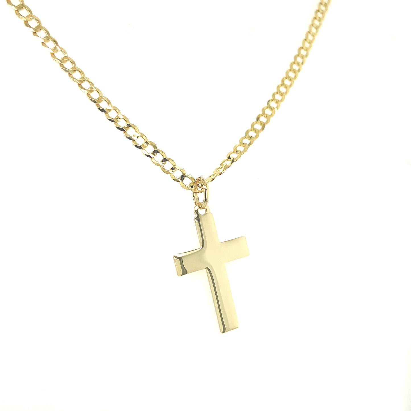 14k Cross Pendant Slim | Luby Gold Collection | Luby