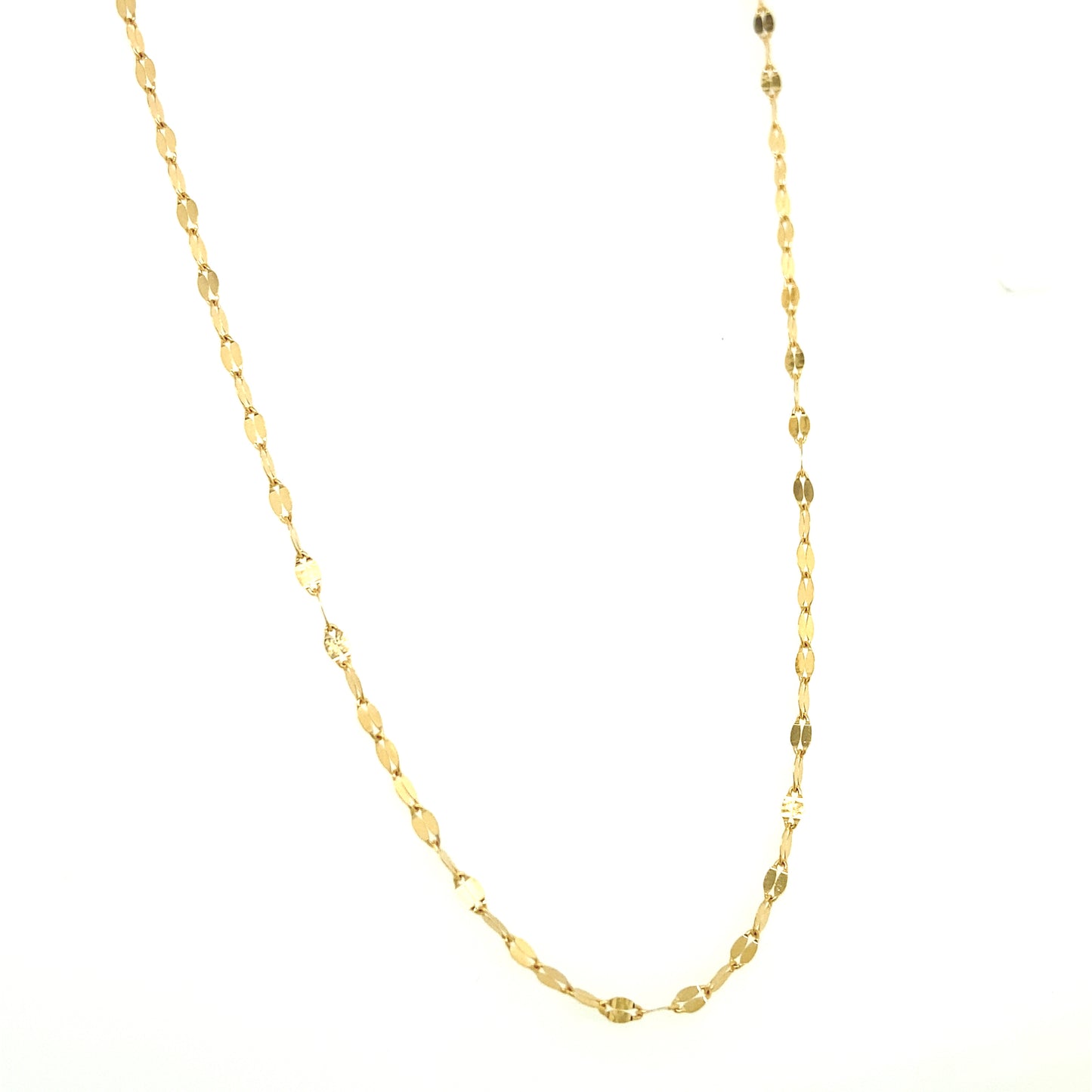 Chain With Small Crushed Links - 16 '' | Luby Gold Collection | Luby