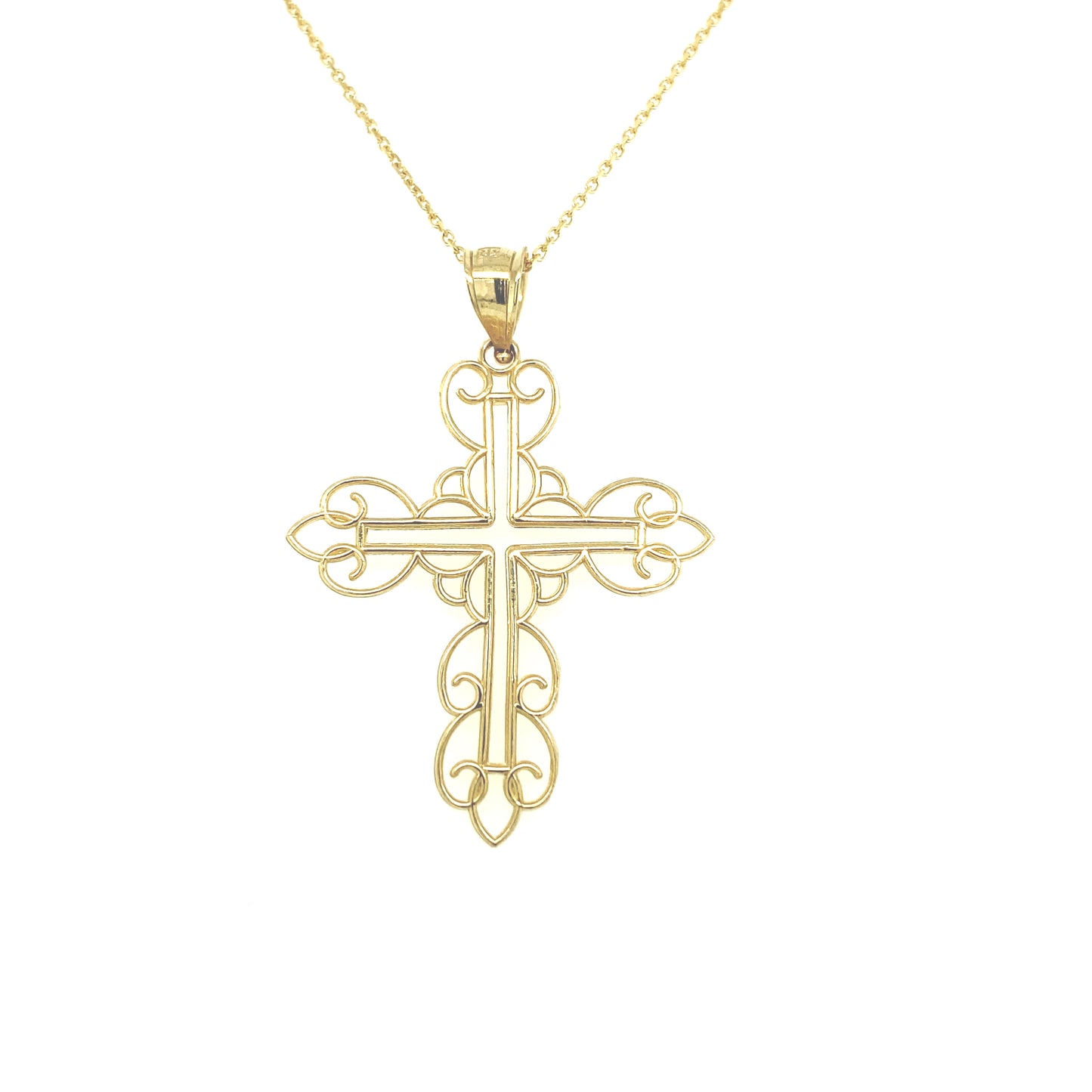 14K Gold Vintage Cross | Luby Gold Collection | Luby