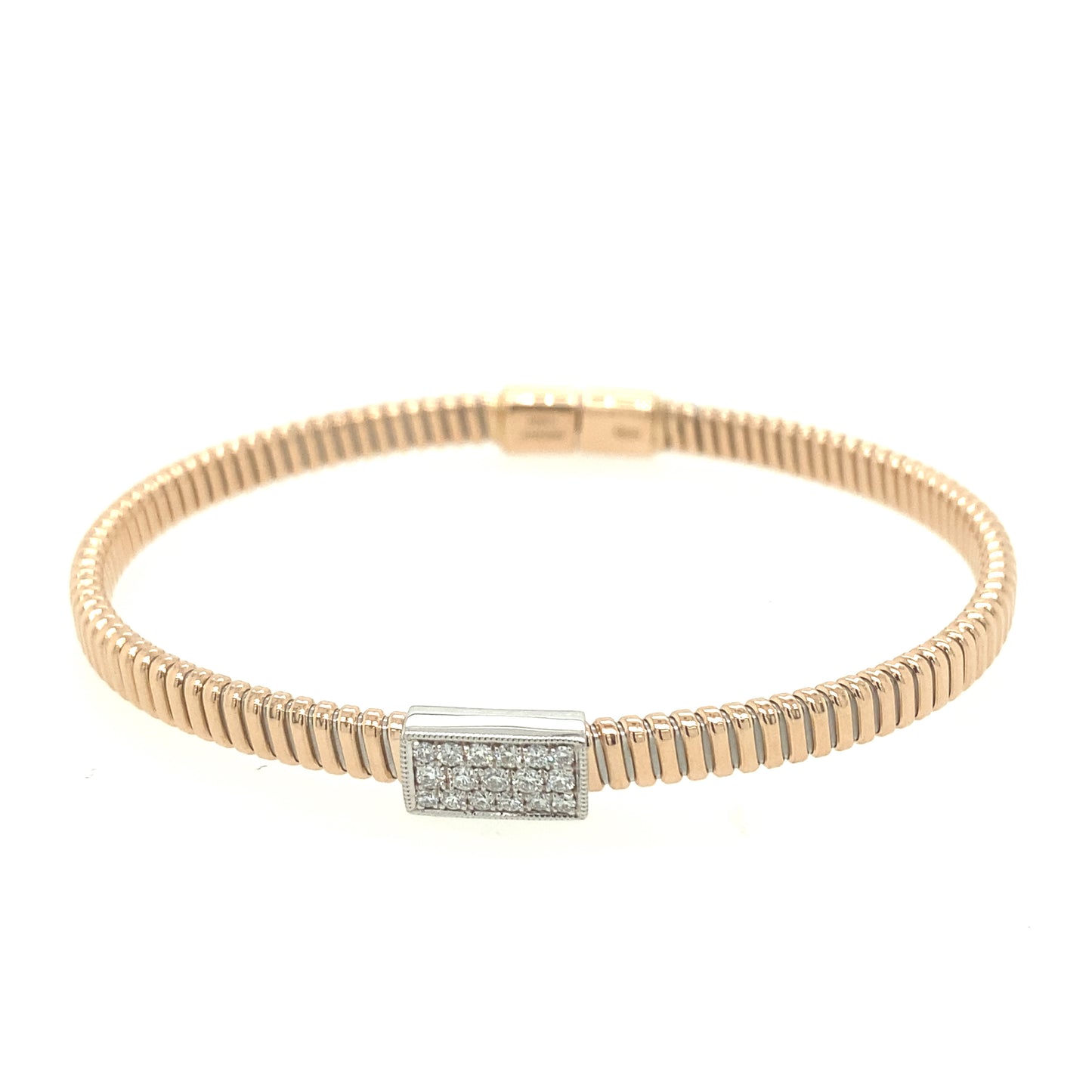 Simon G 18KWG Bangle with Diamond | Simon G | Luby