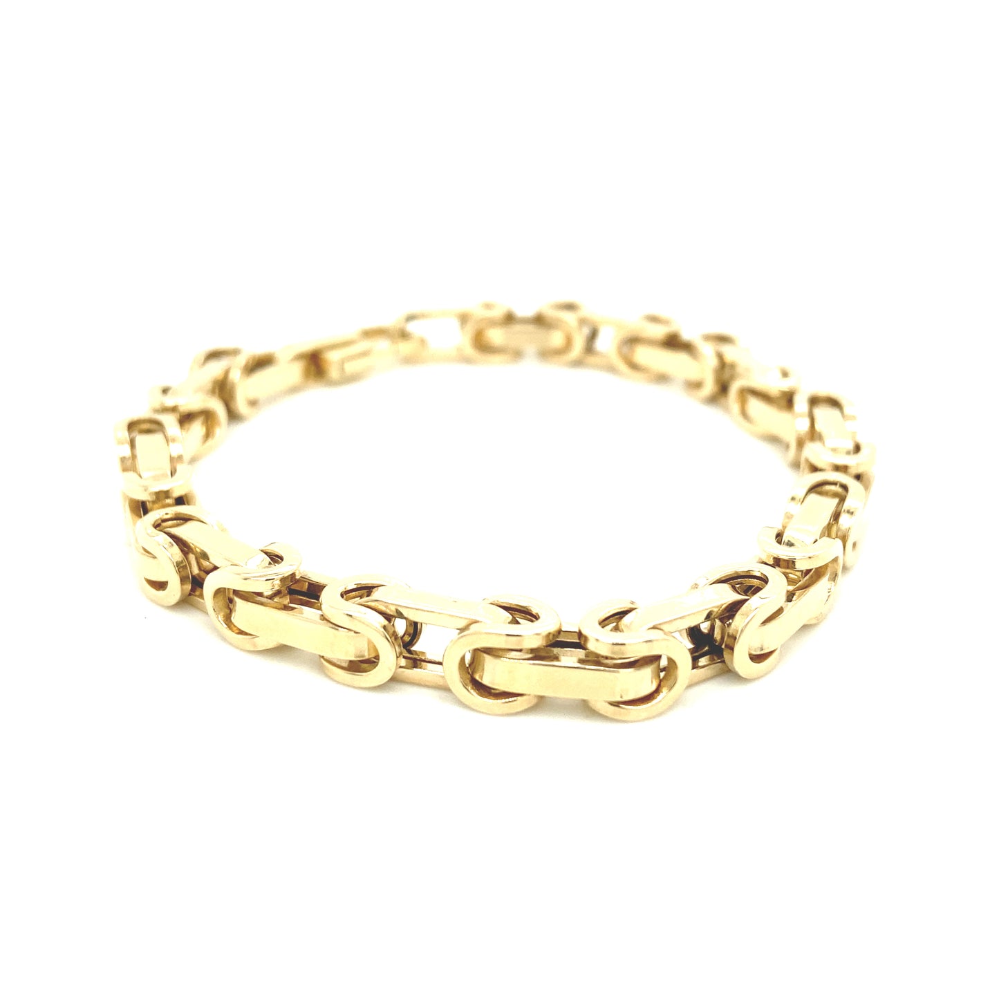 14K HAND MADE LINK BRACELET | Luby Gold Collection | Luby