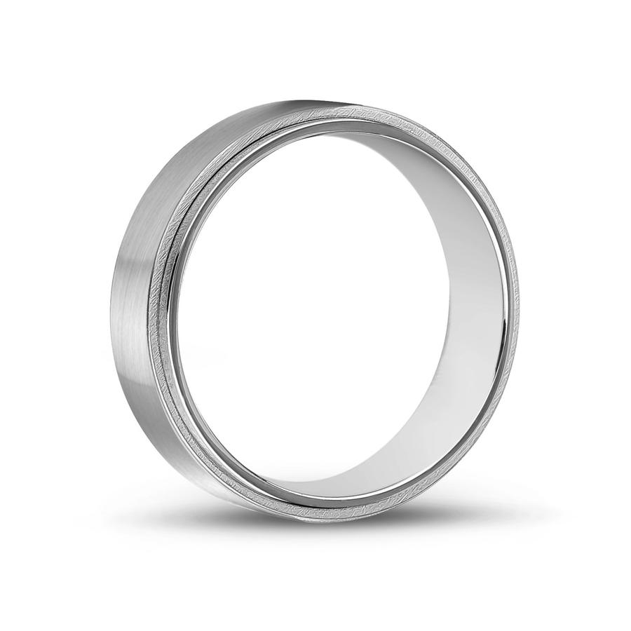 Flat Steel Ring with Diamond Cut Edges | ARZ Steel | Luby