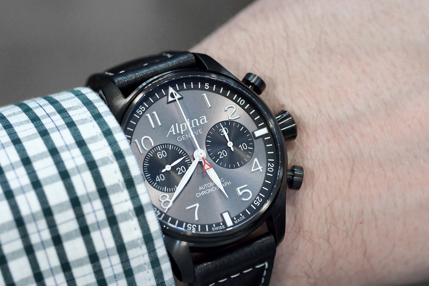 Startimer Pilot Automatic Chronograph Limited Edition Blackstar | Alpina | Luby