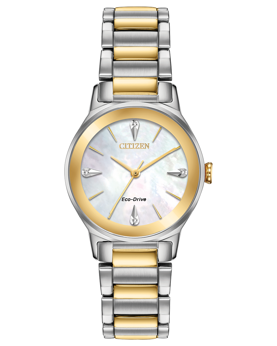 Axiom Eco-Drive Diamond (Silver/Gold) | Citizen | Luby