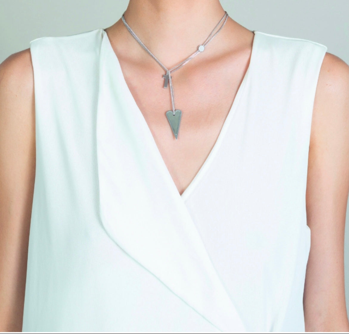 MY HEART E CROSS NECKLACE | PNG68 Designed by Franco Pianegonda | Luby