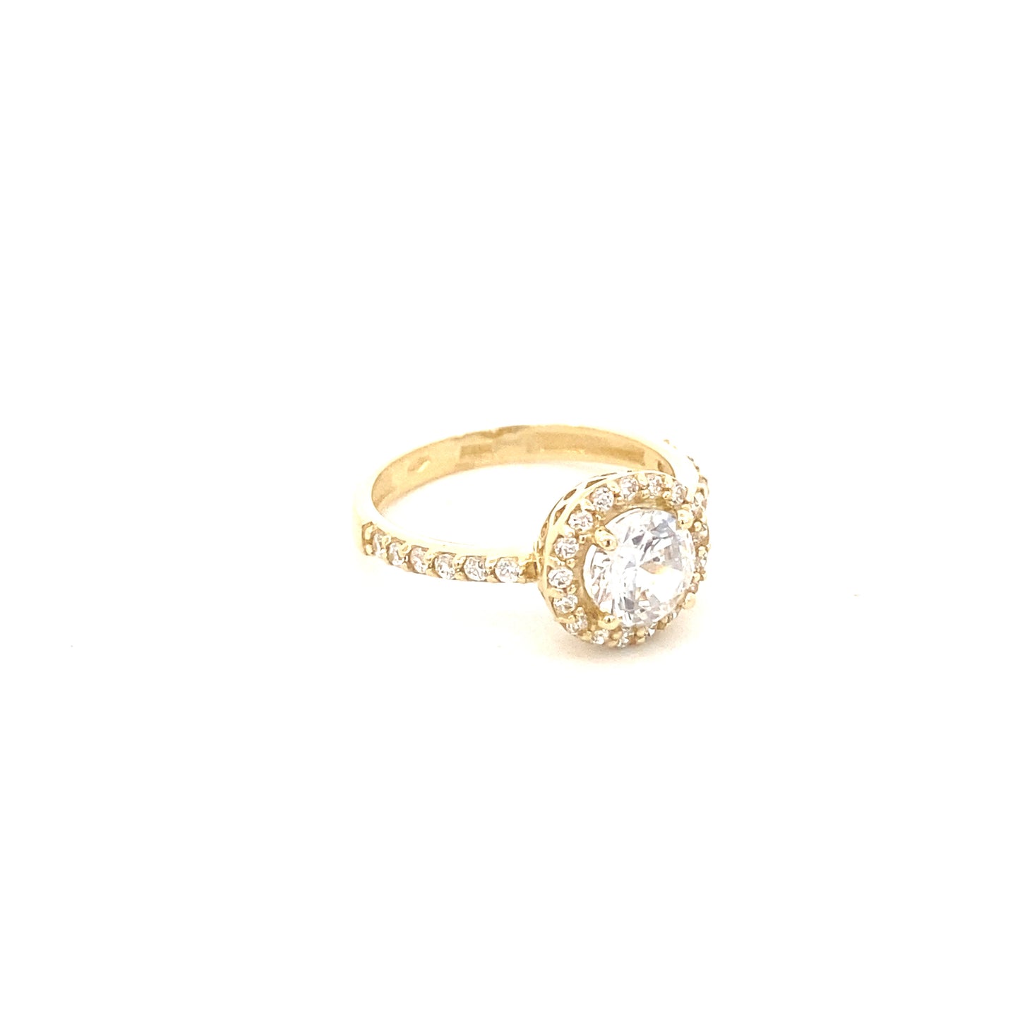 14K Gold Wedding Ring CZ | Luby Gold Collection | Luby