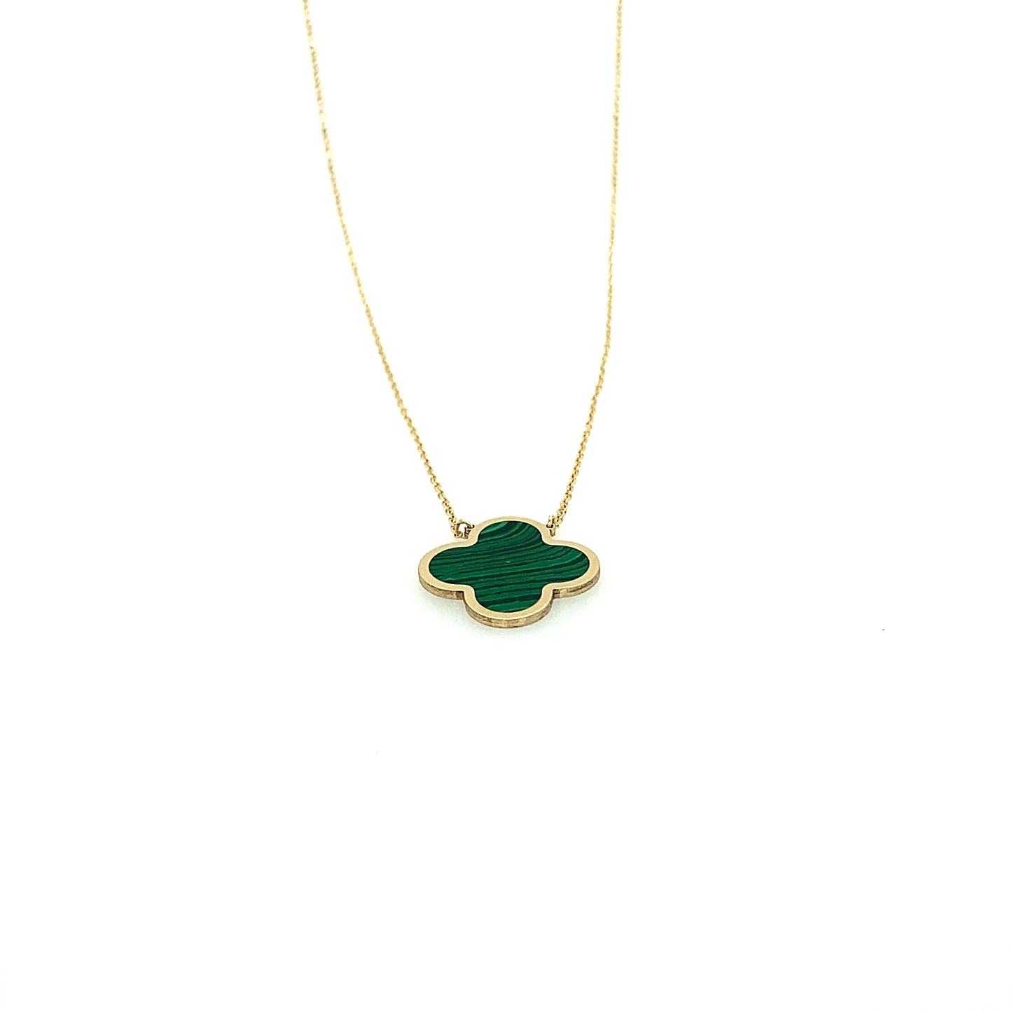 14K Gold Emerald Flower Necklace | Luby Gold Collection | Luby