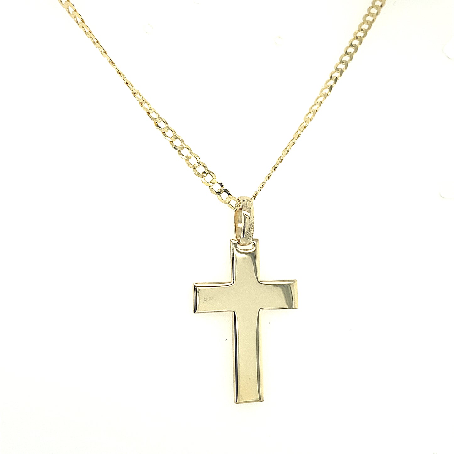 14K Gold Plain Cross | Luby Gold Collection | Luby