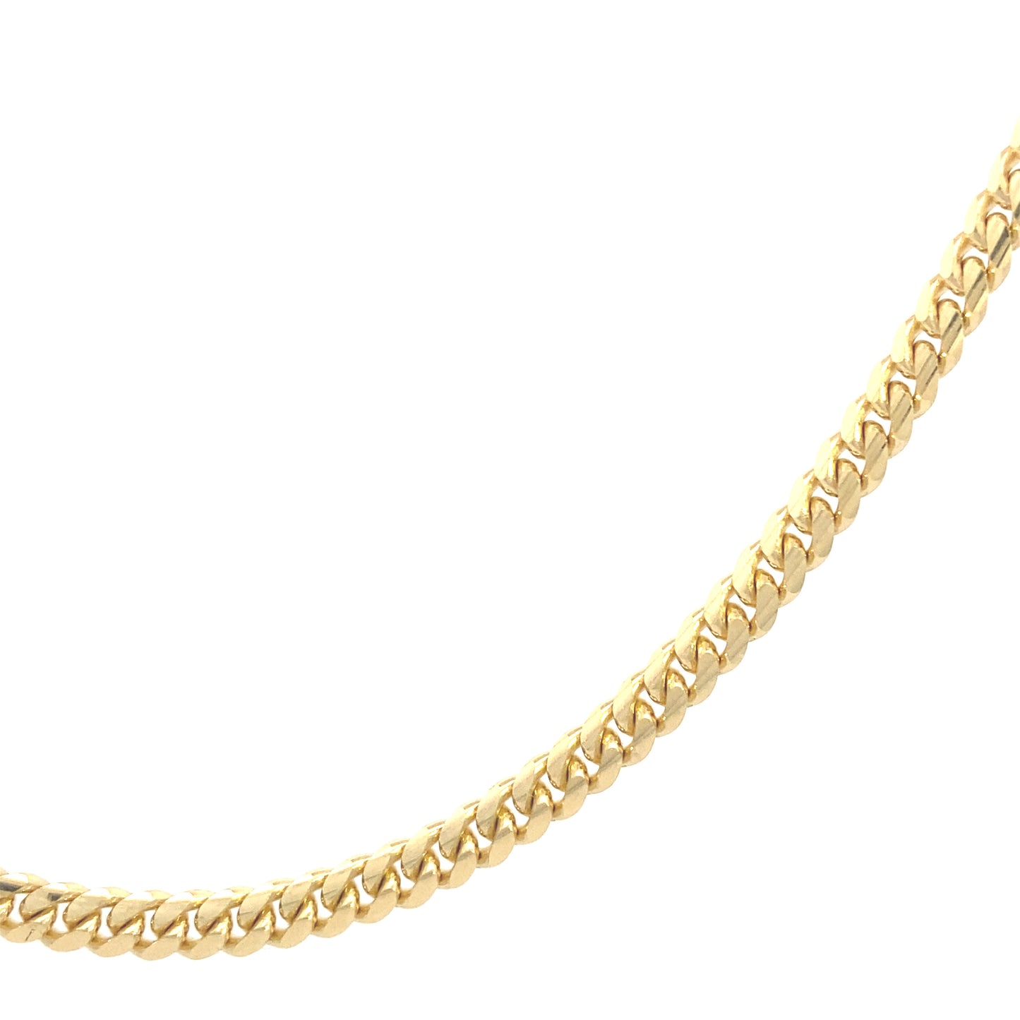 14K Gold Miami Solid Cuban Chain | Luby Gold Collection | Luby
