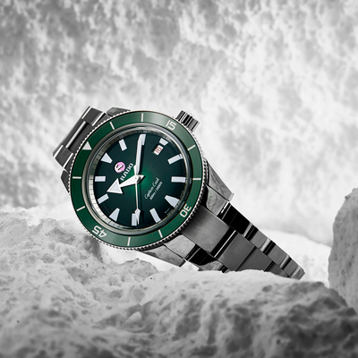 Captain Cook XL (Silver-Green) | Rado | Luby