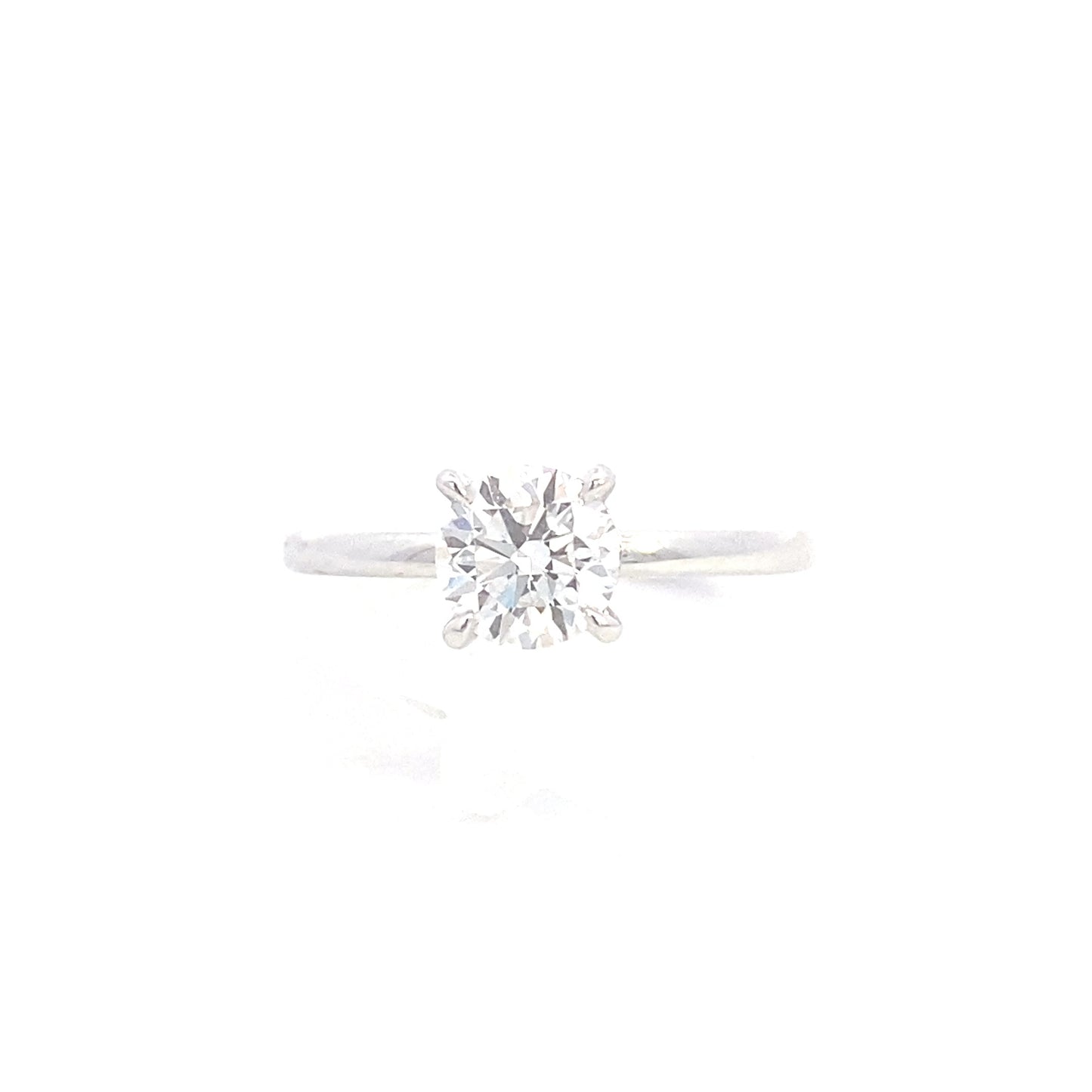 14K Lab Grown Diamond Solitaire Engagement Ring | Smiling Rocks | Luby