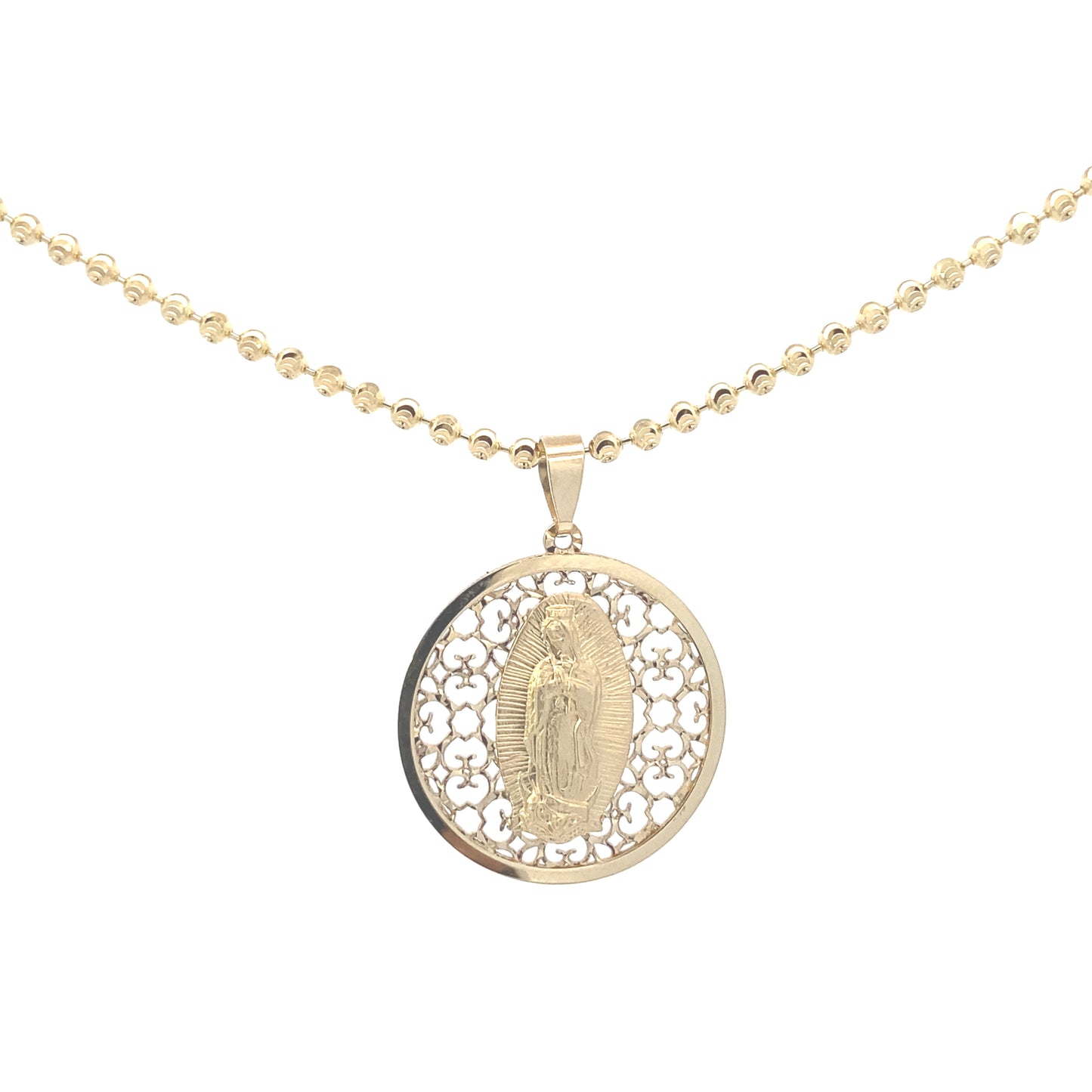 14K Gold Virgin Pendant | Luby Gold Collection | Luby