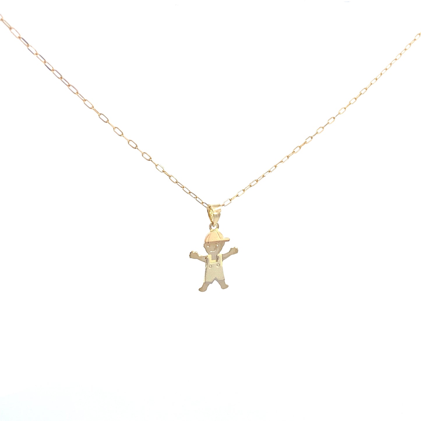 14K Gold 3/C Boy Pendant | Luby Gold Collection | Luby