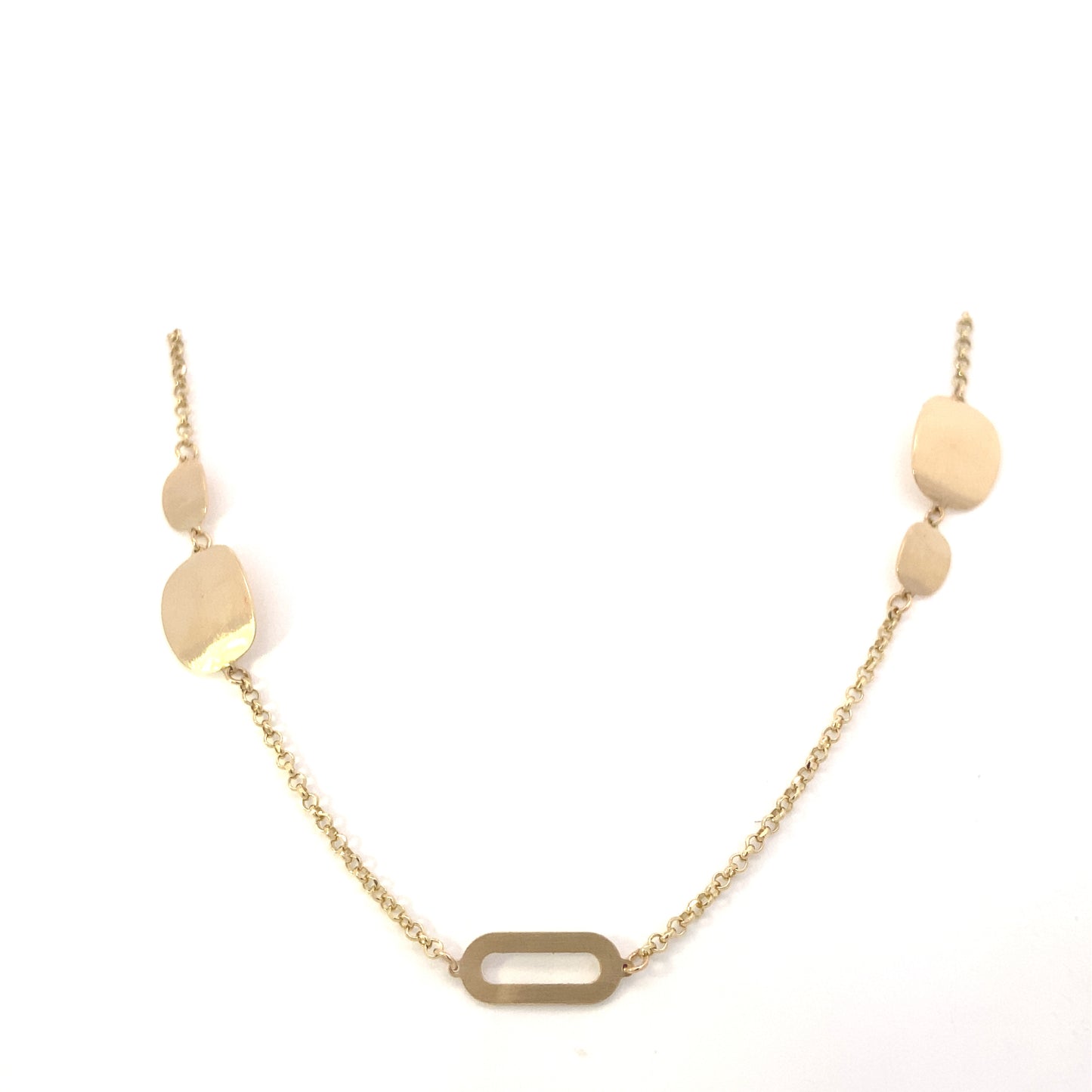 14K Gold Fancy Round Necklace | Luby Gold Collection | Luby