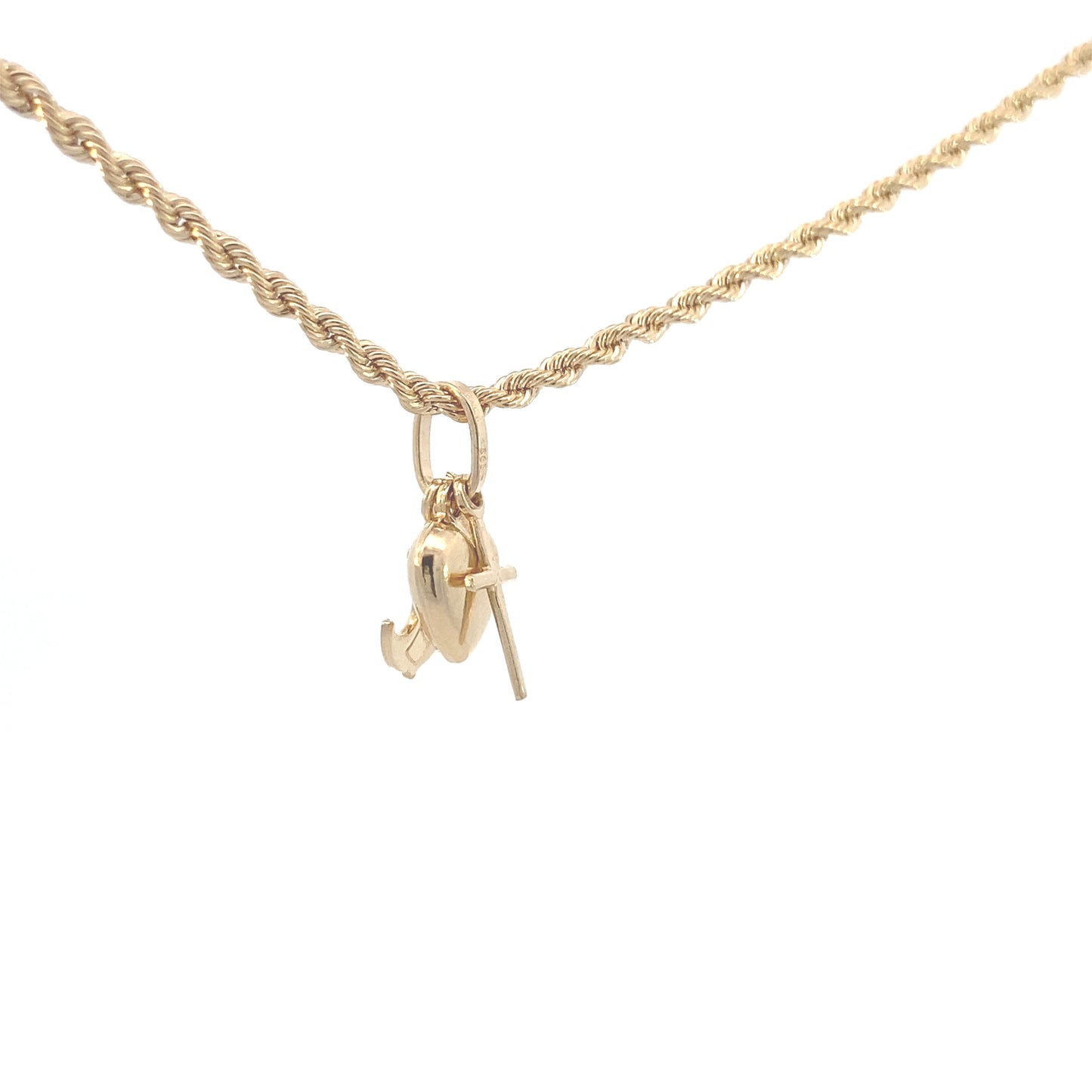 14K Gold Heart, Cross and Anchor | Luby Gold Collection | Luby