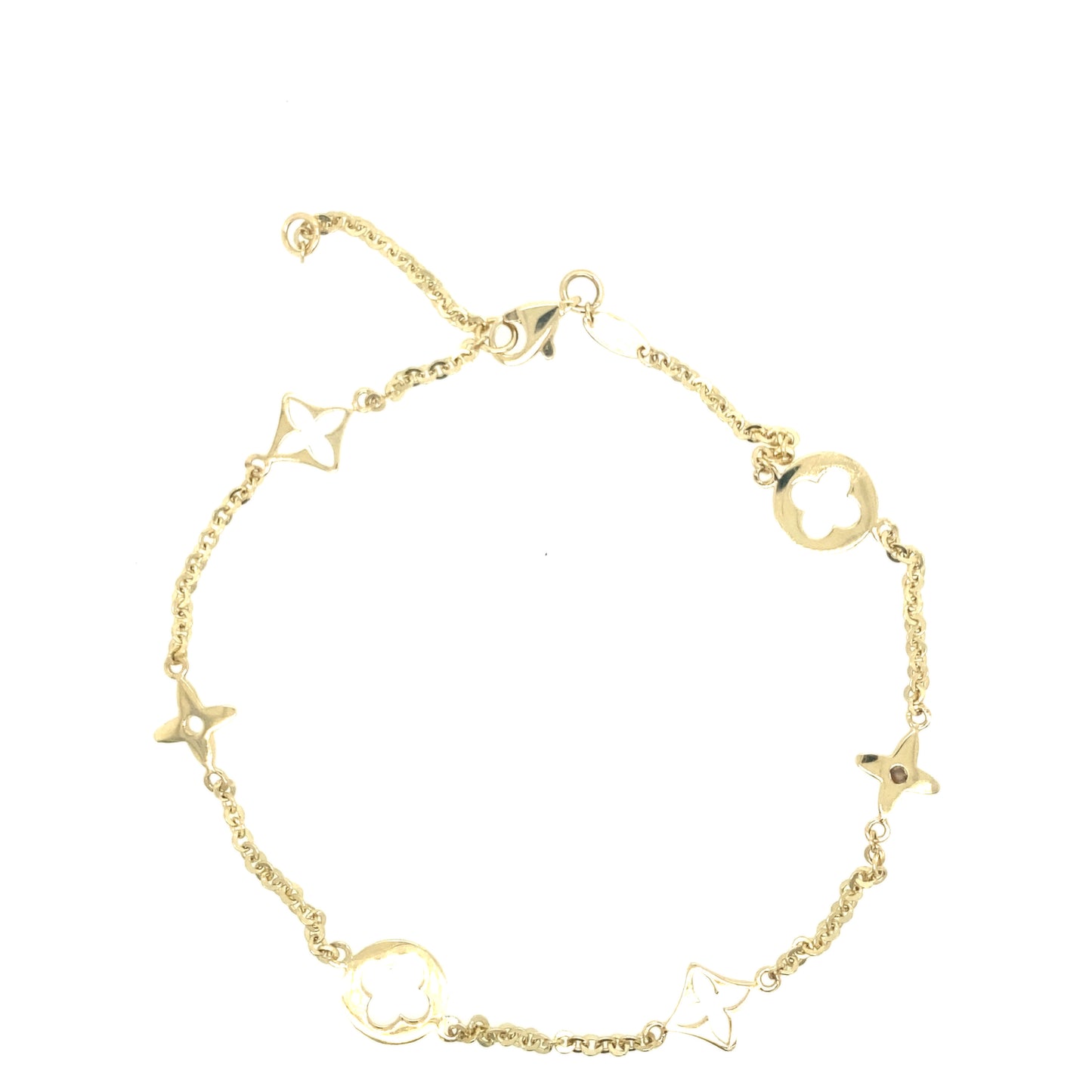 14K Gold LV Anklets | Luby Gold Collection | Luby