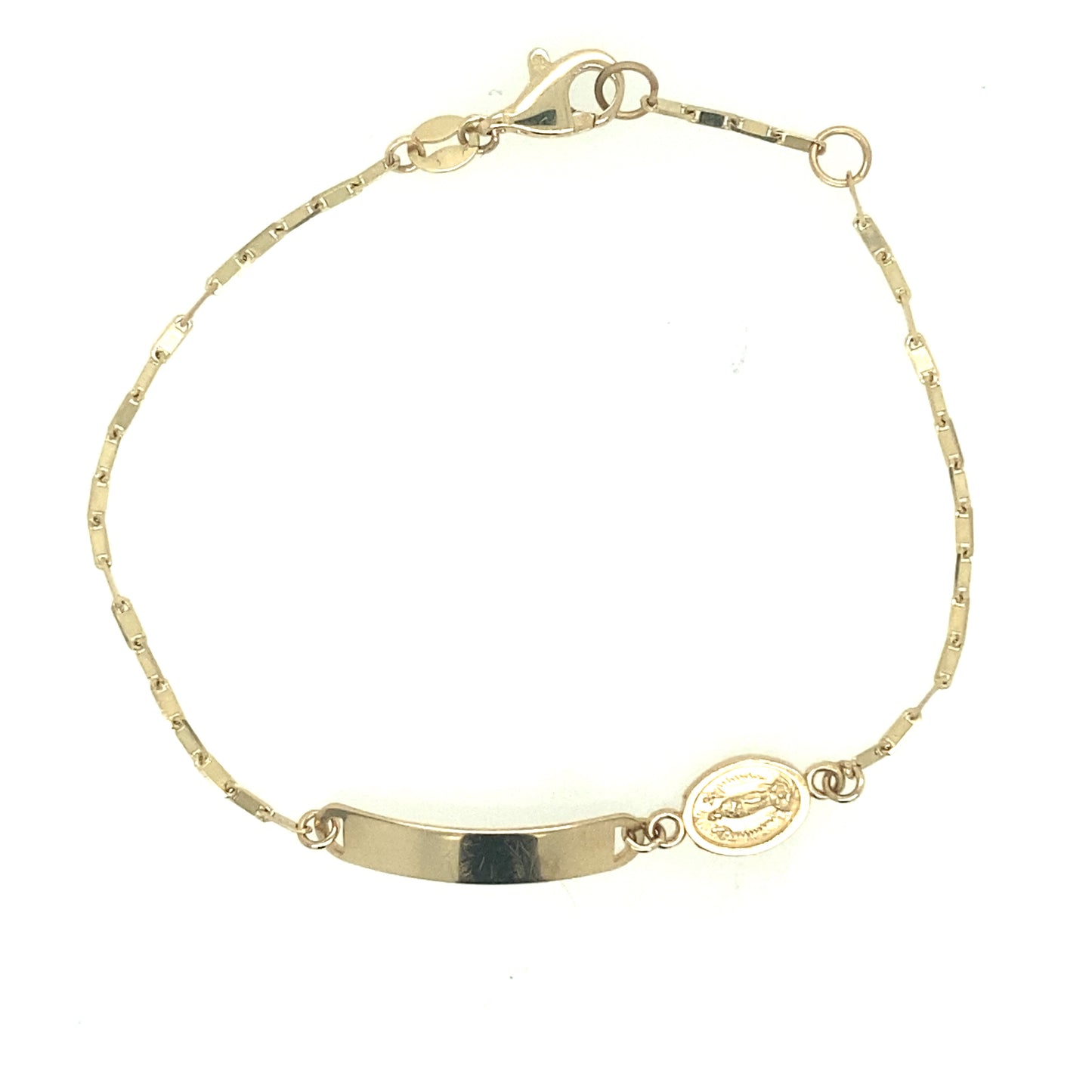 14K Gold Image Jesus Baby Bracelet | Luby Gold Collection | Luby