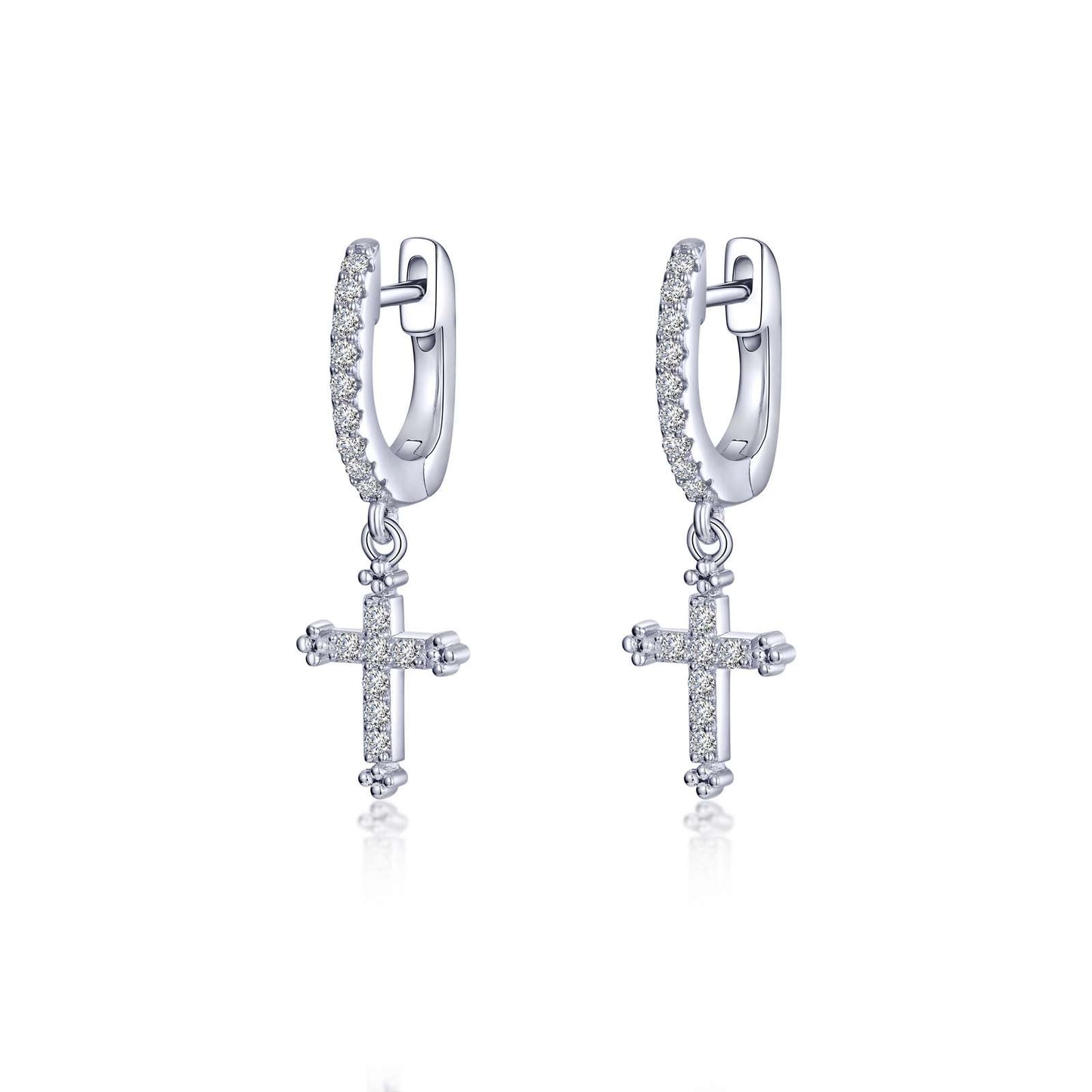 EARRINGS DANGLE CROSS | Lafonn | Luby