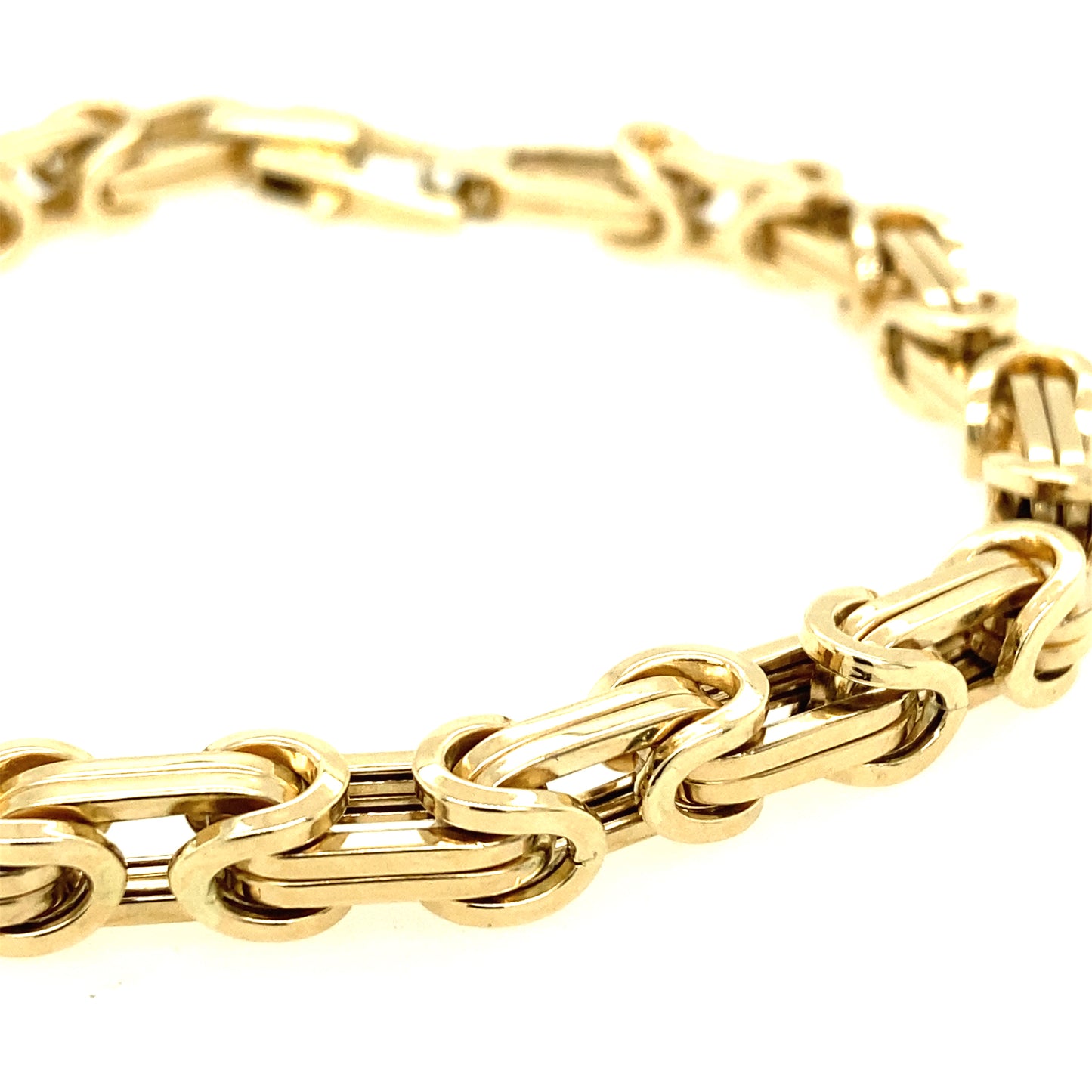 14K Gold Byzantine Link Bracelet | Luby Gold Collection | Luby