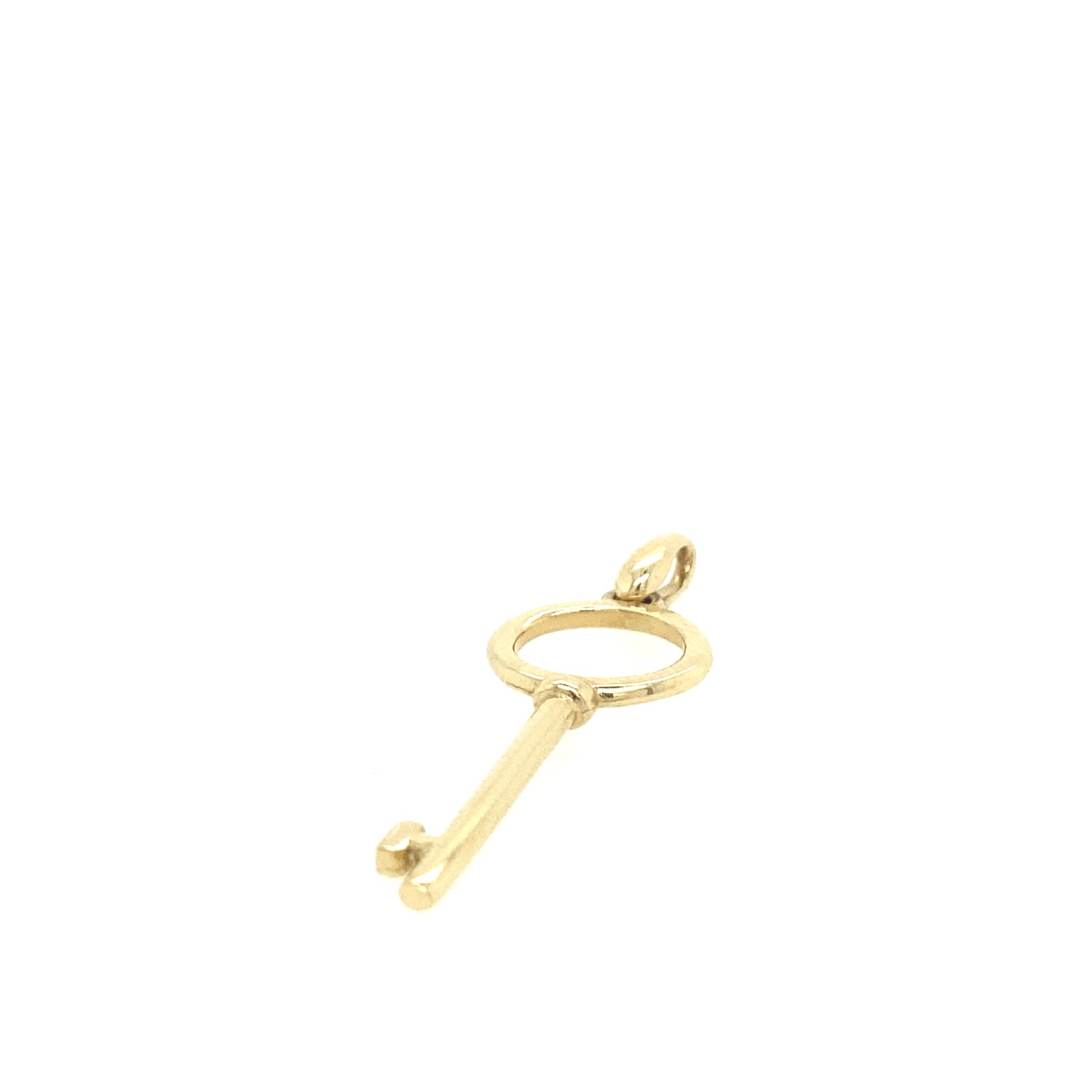 14K Gold Slim Key Pendant | Luby Gold Collection | Luby