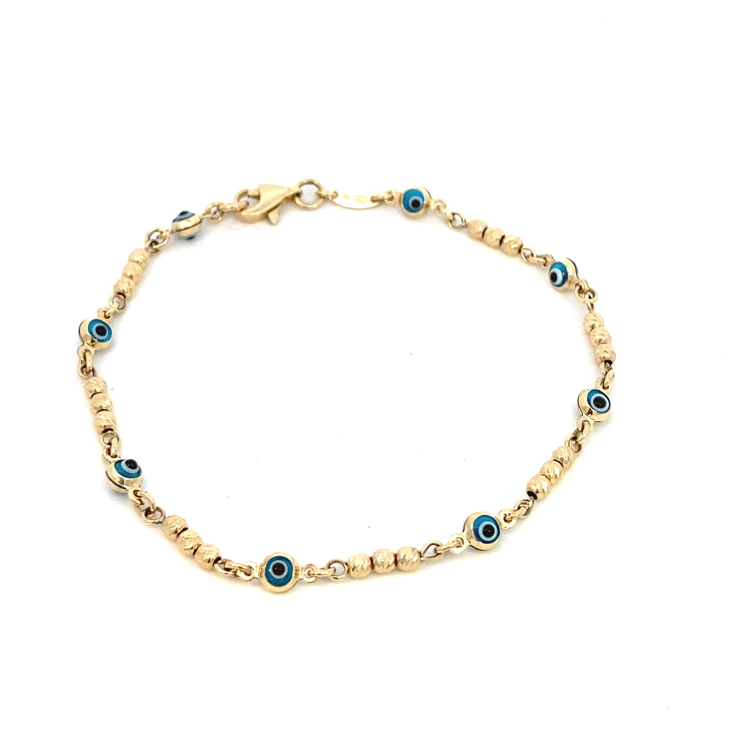 14K Gold Evil Eye Dots Bracelet | Luby Gold Collection | Luby