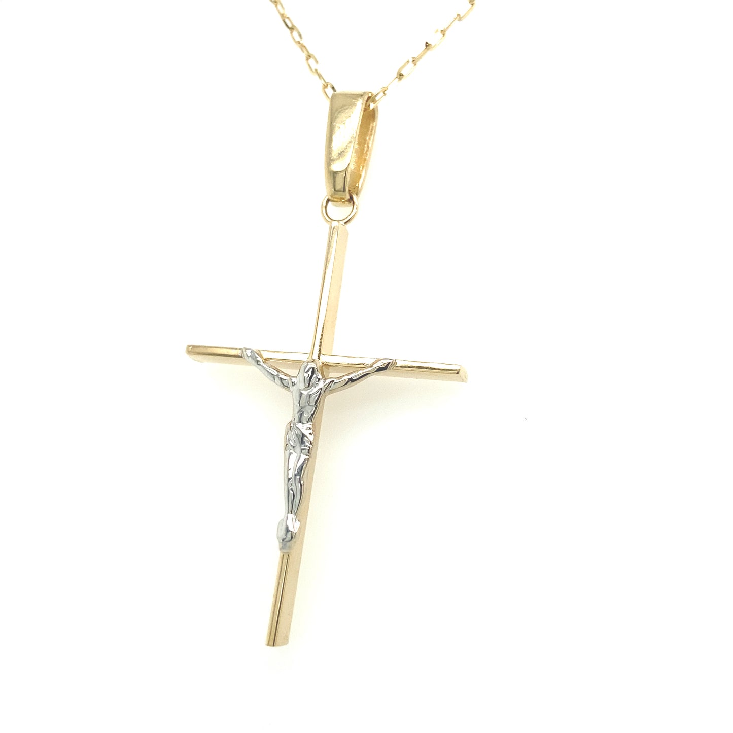 14K Gold Cross with Image | Luby Gold Collection | Luby