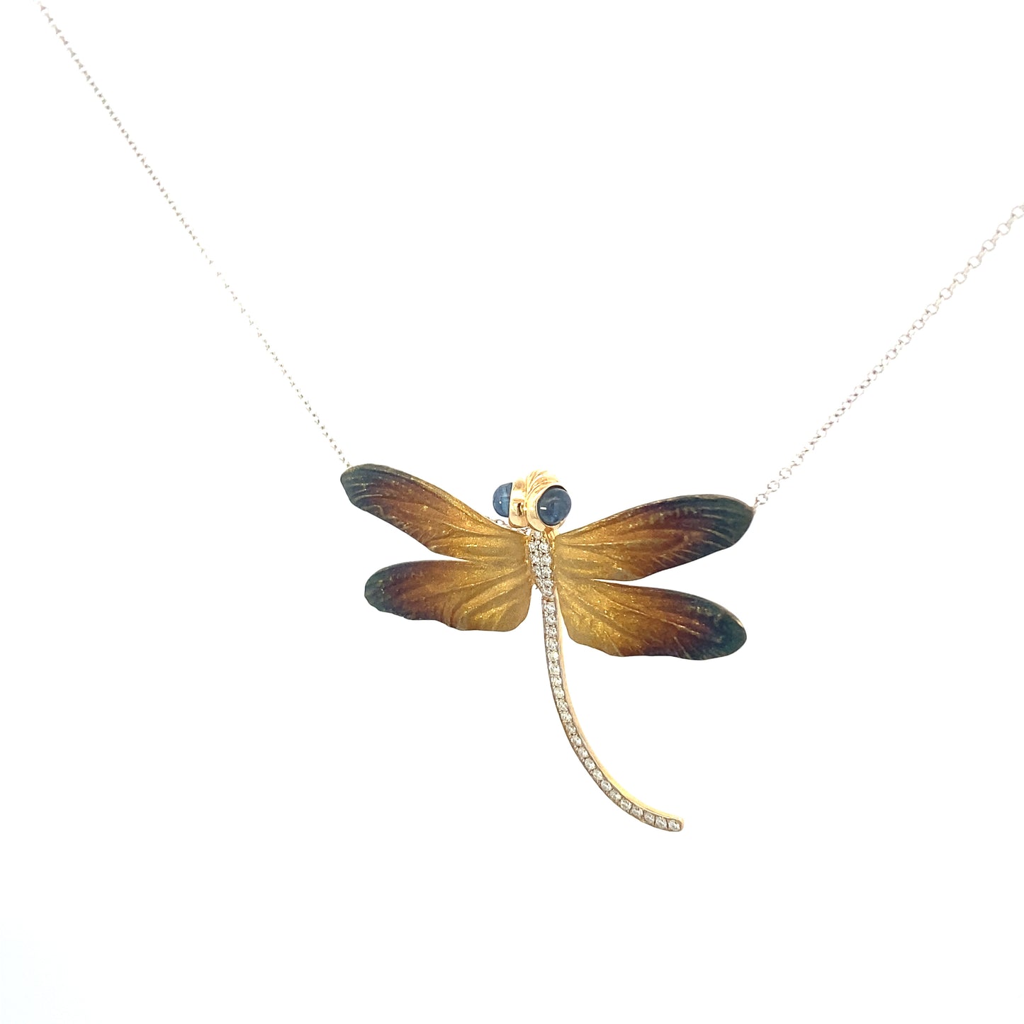 Simon G 18K Dragonfly Necklace with Diamonds | Simon G | Luby