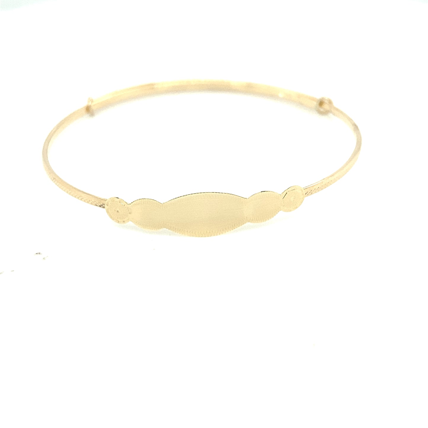 14K Gold Baby Bangle For Engraving | Luby Gold Collection | Luby