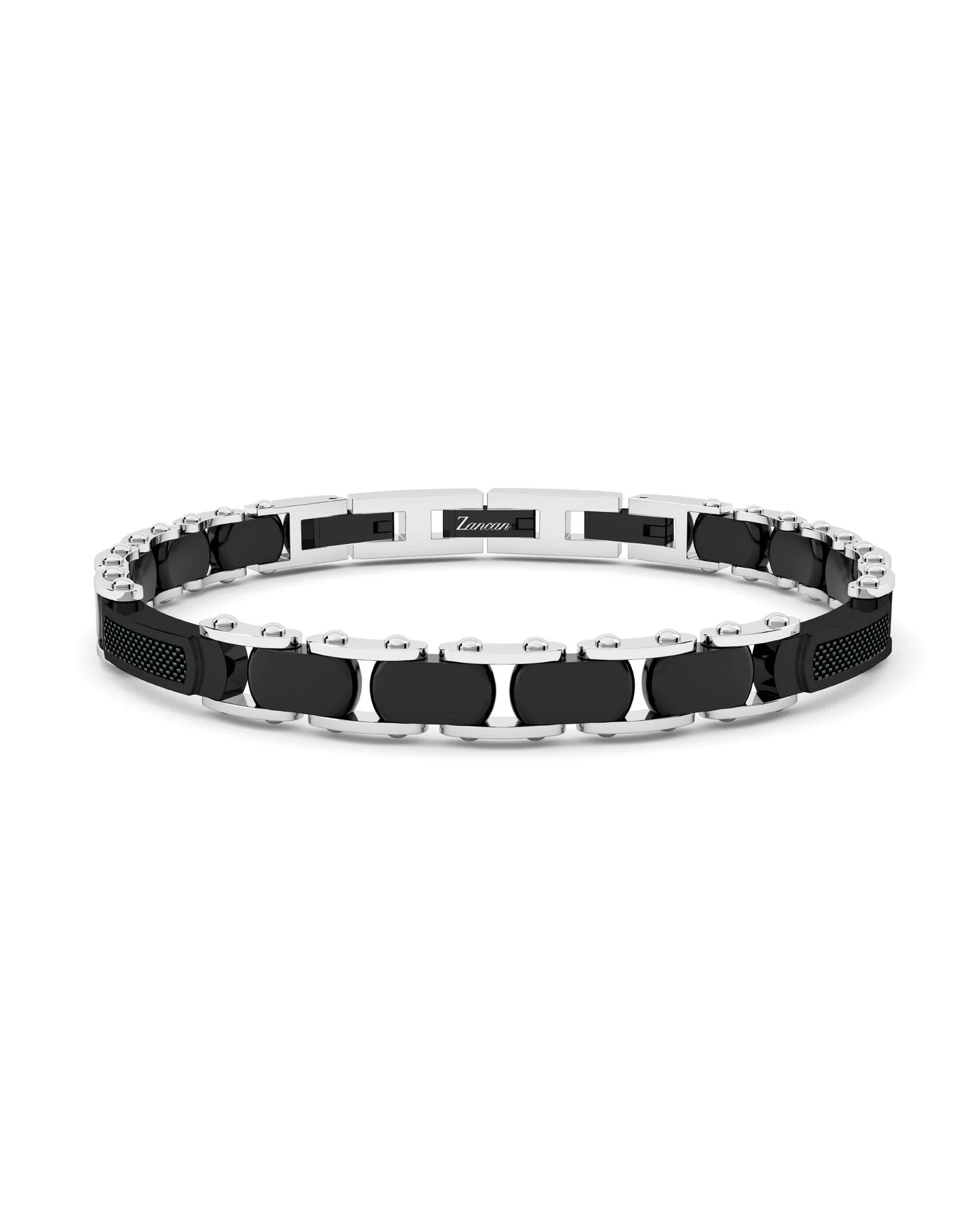 Zancan Stainless Steel with Carbon Fiber Bracelet | Zancan | Luby