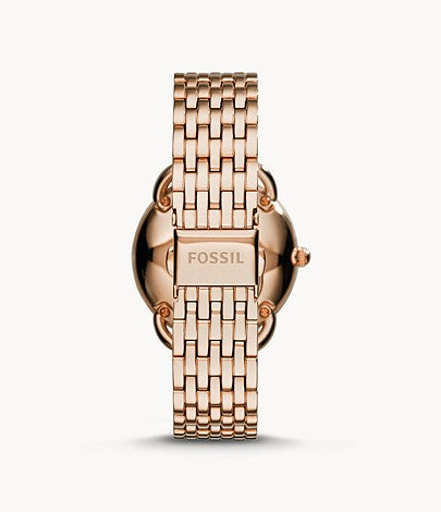 Tailor Multifunction Rose-Tone Stainless Steel Watch | Fossil | Luby