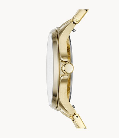 Sadie Multifunction Gold-Tone Stainless Steel Watch | Fossil | Luby