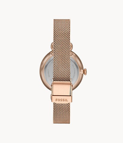 Josey Three-Hand Rose Gold-Tone Stainless Steel Watch | Fossil | Luby