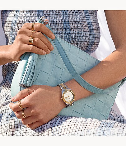 Scarlette Mini Three-Hand Date Two-Tone | Fossil | Luby